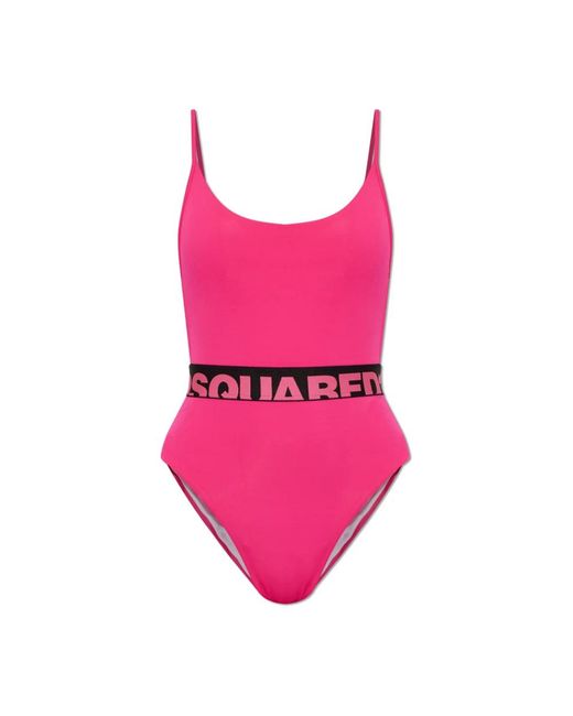 DSquared² Pink Einteiliger Badeanzug