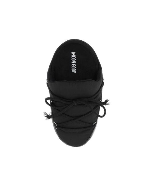 Moon Boot Black Mules