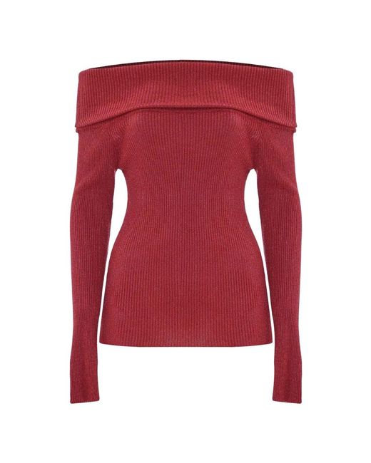 Kocca Red Glänzender langarm-pullover