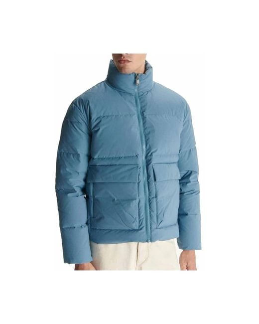 J.O.T.T Jassen ,Blauw ,Polyester Klassieke En Tijdloze Donsjas in het Blue voor heren