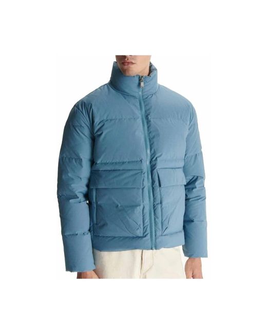J.O.T.T Jassen ,Blauw ,Polyester Klassieke En Tijdloze Donsjas in het Blue voor heren