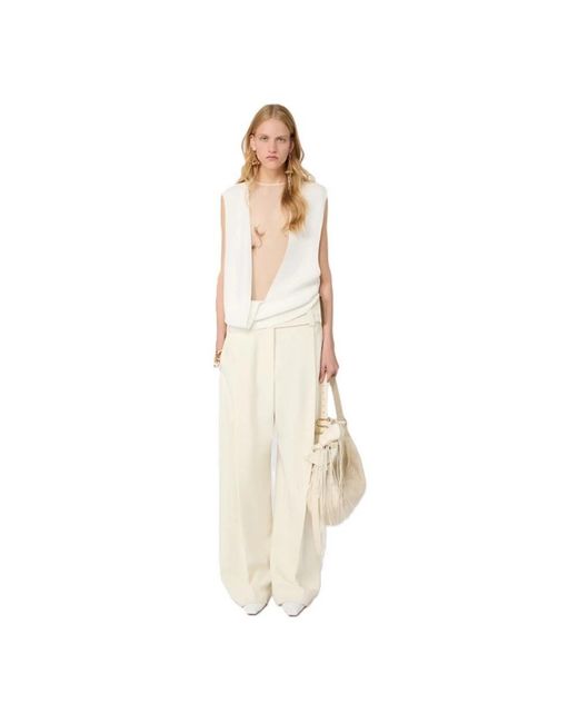 Max Mara White Blouses