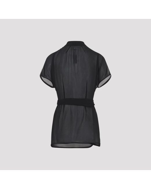 Rick Owens Black Blouses