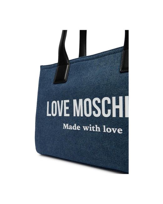 Love Moschino Blue Tote Bags