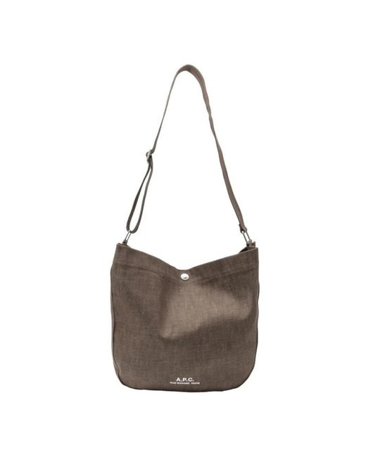A.P.C. Brown Shoulder Bags