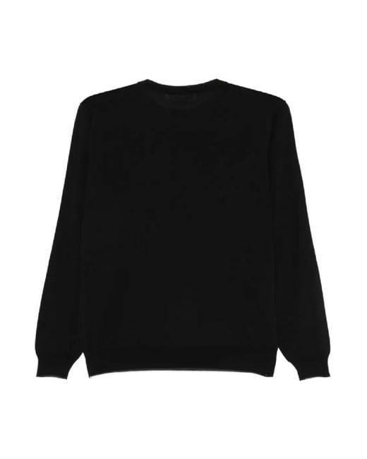 Lardini Black Round-Neck Knitwear for men