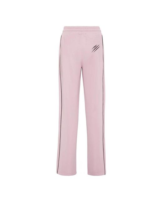 Philipp Plein Fitness ,Roze ,Polyester Trainingsbroek Loose Fit in het Pink