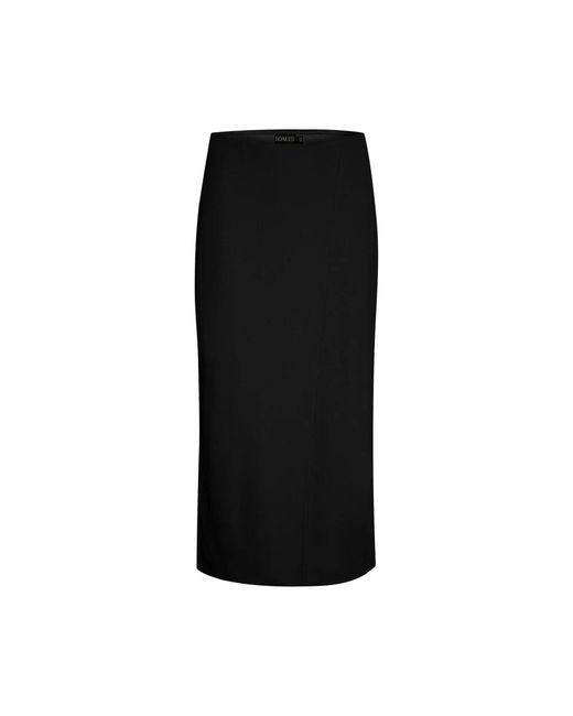 Soaked In Luxury Black Schwarzer Slim-Fit Rock