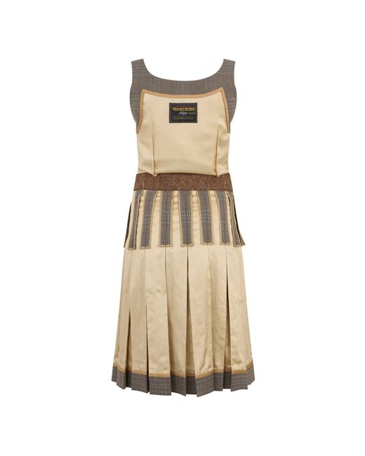 Midi Dresses Moschino de color Natural