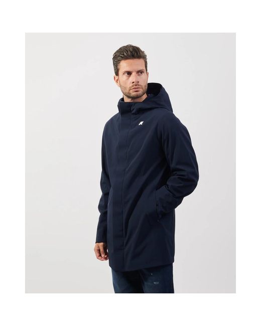 K-Way Blue Rain Jackets for men