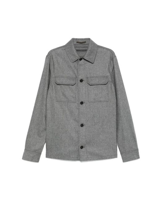 Incotex Gray Light Jackets for men