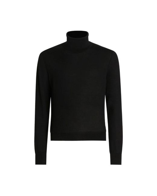 Dolce & Gabbana Black Cashmere Knitwear for men