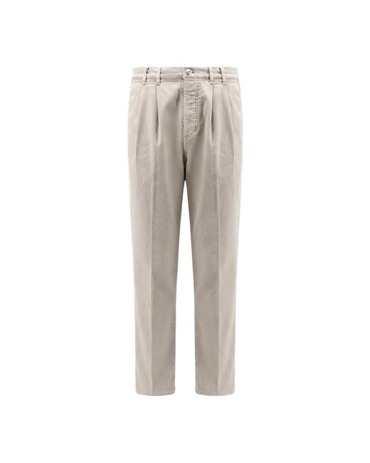 Brunello Cucinelli Gray Straight Jeans for men