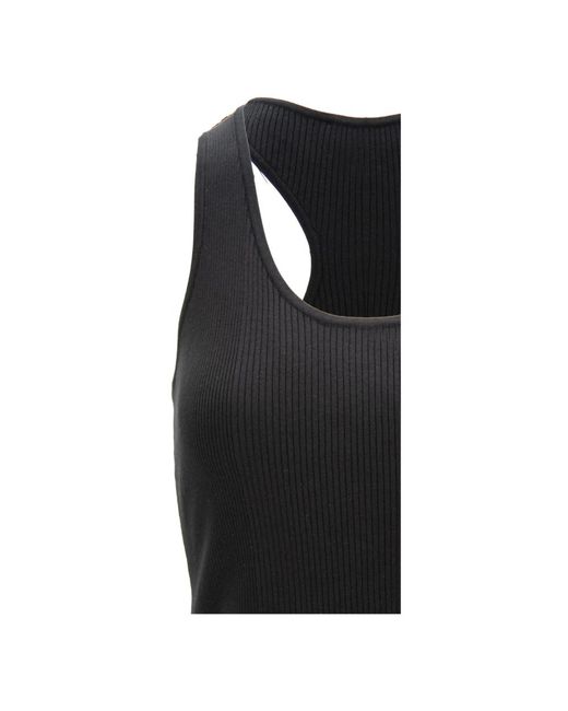 Elisabetta Franchi Black Sleeveless Tops