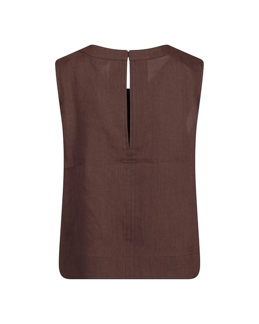 Mason's Brown Sleeveless Tops