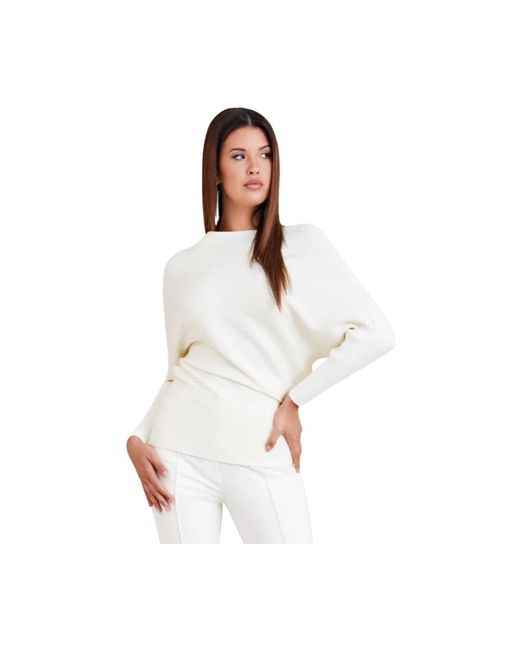 Marciano White Round-Neck Knitwear