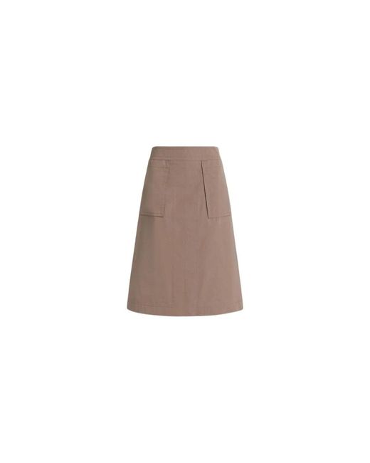 Alberta Ferretti Brown Midi Skirts