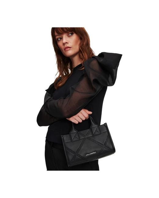 Karl Lagerfeld Black Schwarze handtasche