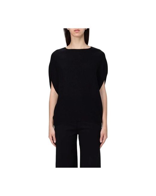 Emporio Armani Black Round-Neck Knitwear