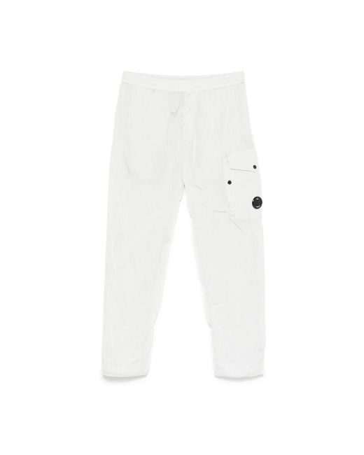 C P Company Mintgrüne Hose Mit Elastischem Bund in White für Herren