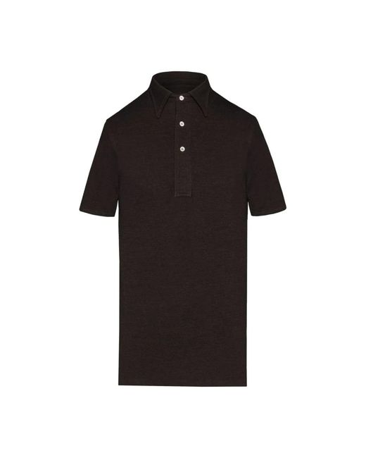 Maison Margiela Black Polo Shirts