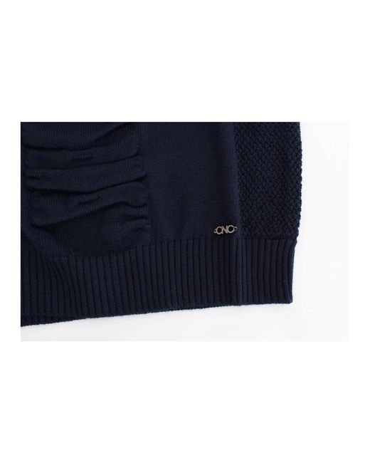 Knitwear > v-neck knitwear CoSTUME NATIONAL en coloris Blue