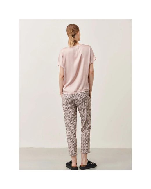 Jane Lushka Pink Strahlendes viskos top | rose