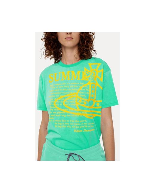 Vivienne Westwood Green Sommer klassik t-shirt