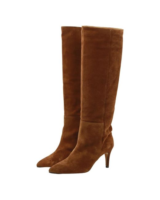 Toral Brown Heeled Boots