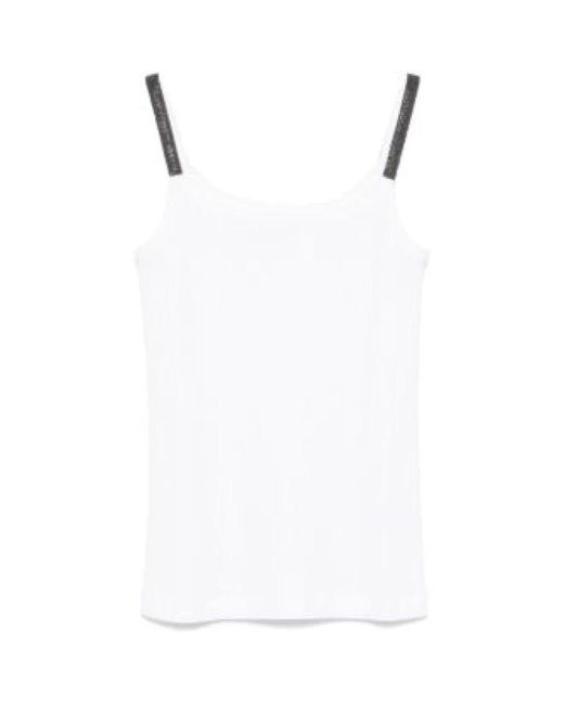 Sleeveless Tops di Brunello Cucinelli in White