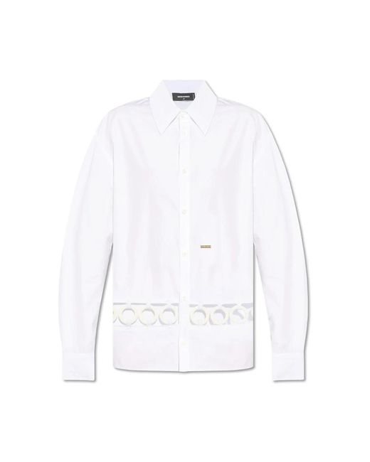Camicie alla moda per uomini e donne di DSquared² in White