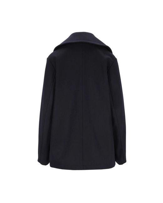 Barena Double-Breasted Coat in het Blue