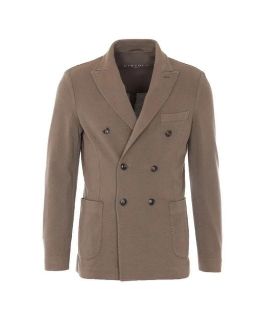 Circolo 1901 Brown Blazers for men