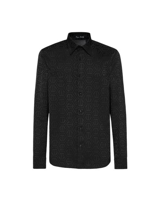 Philipp Plein Black Casual Shirts for men