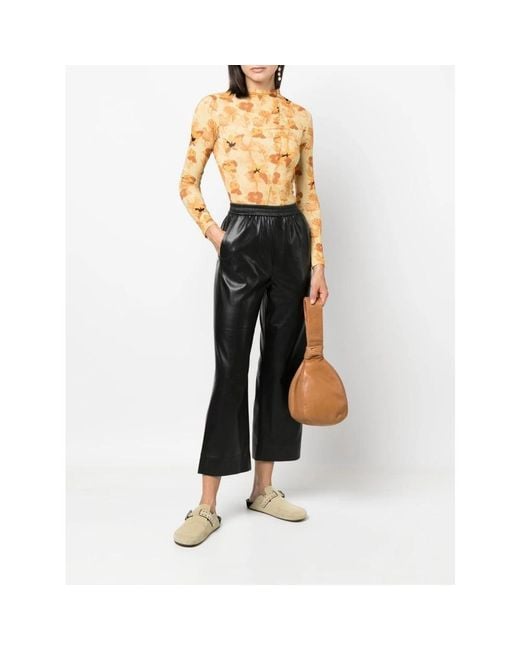 Nanushka Black Cropped Trousers
