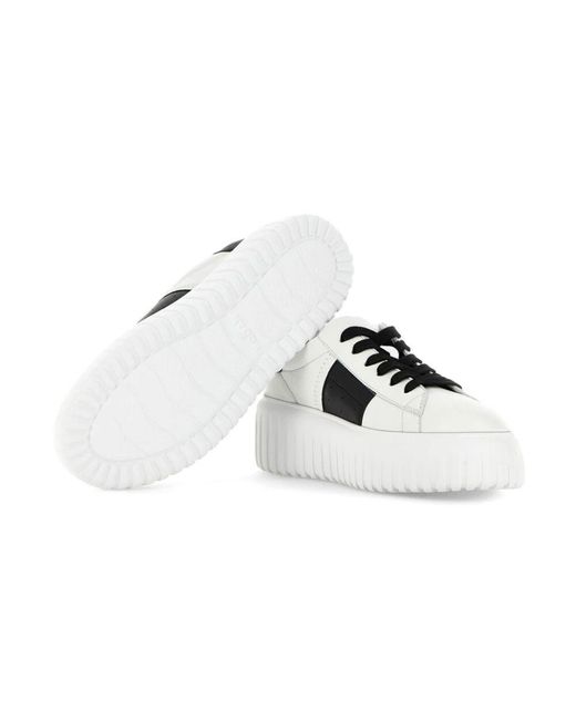 Baskets H-Stripes En Daim Hogan en coloris White