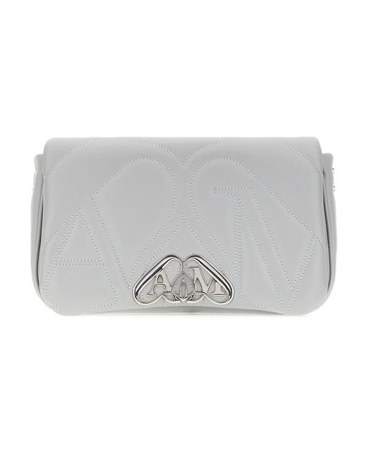 McQueen Gray Shoulder Bags