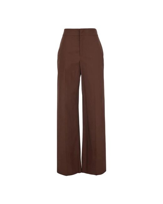 Twinset Brown Wide Trousers