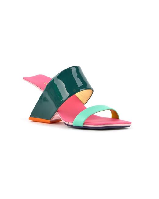 United Nude Green Heeled Mules