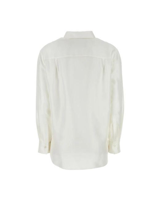 McQueen White Silk Shirt