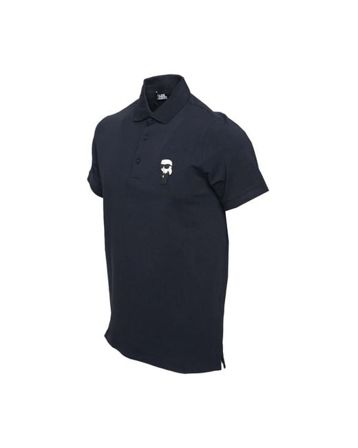 Karl Lagerfeld Blue Polo Shirts for men