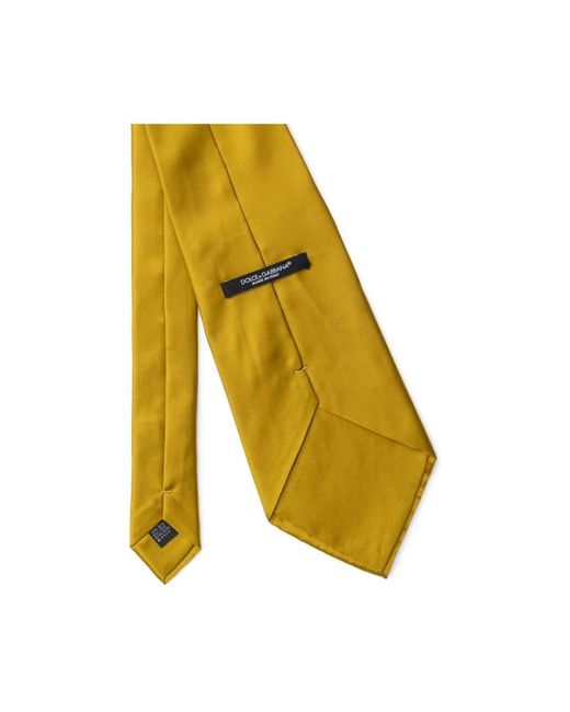 Dolce & Gabbana Yellow Ties for men