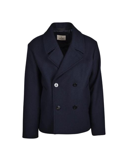 Jack & Jones Blue Double-Breasted Coats for men
