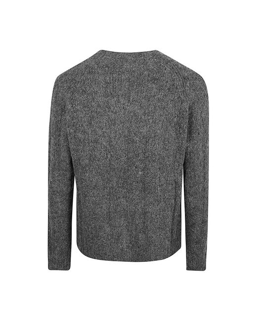 Round-Neck Knitwear di Grifoni in Gray da Uomo