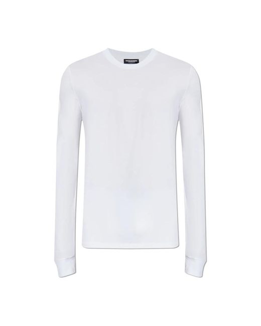 DSquared² Long Sleeve Tops in het White voor heren