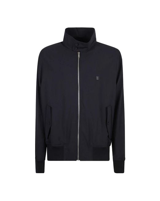 Givenchy Blue Bomber Jackets for men
