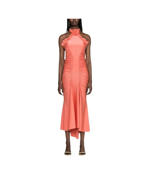 Philosophy Di Lorenzo Serafini Red Midi Dresses