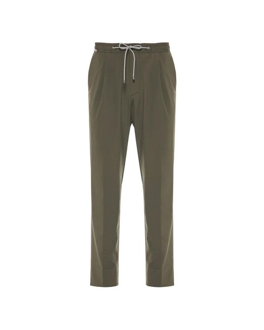 Corneliani Green Straight Trousers for men