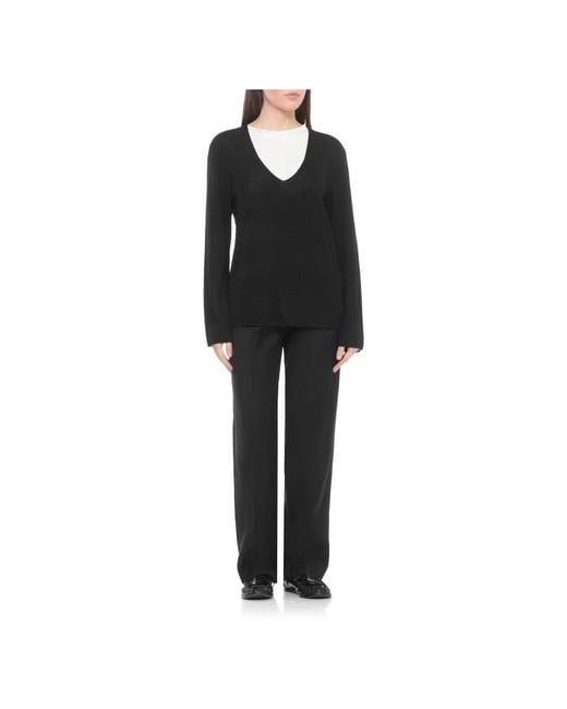 Loulou de Saison White Round-Neck Knitwear