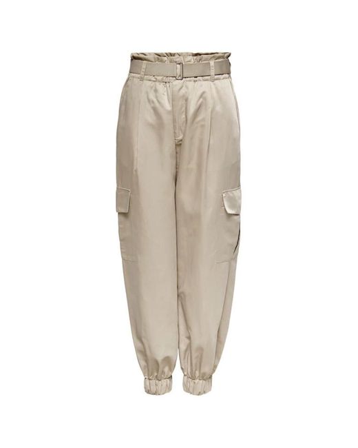 ONLY Natural Tapered Trousers